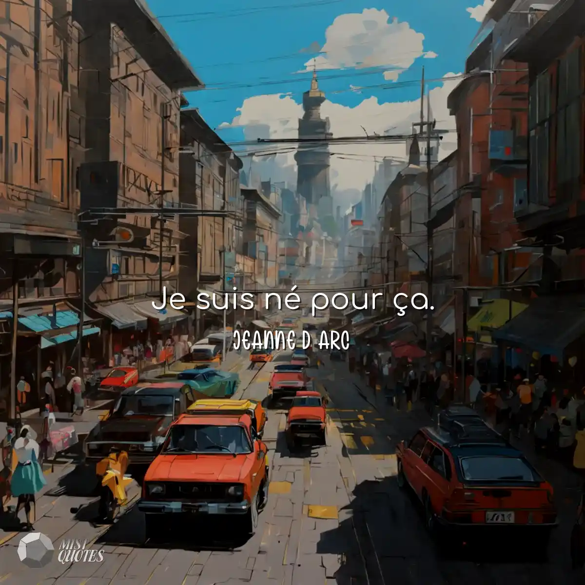 Je suis né pour ça.