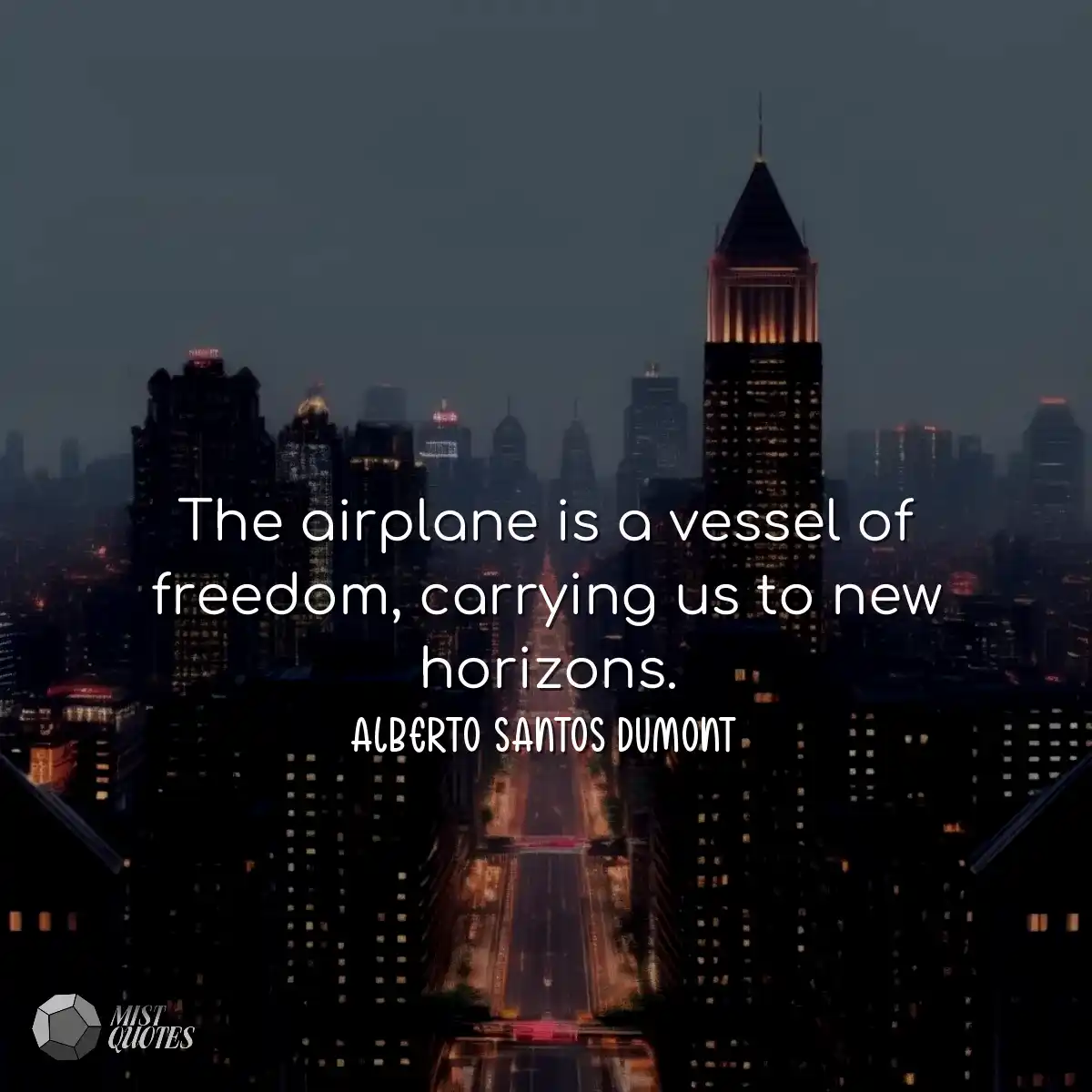 El avión es un vehículo de libertad qu