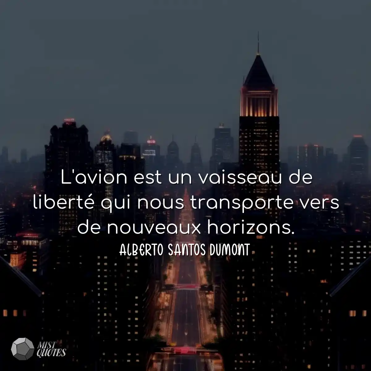 L'avion est un vaisseau de liberté qui 
