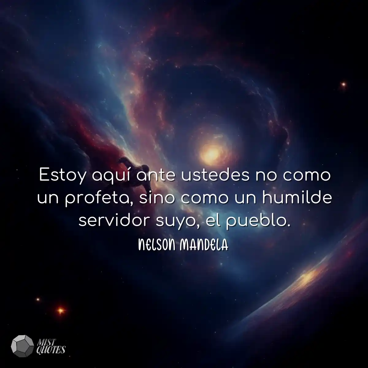 Estoy aquí ante ustedes no como un profeta, sino c