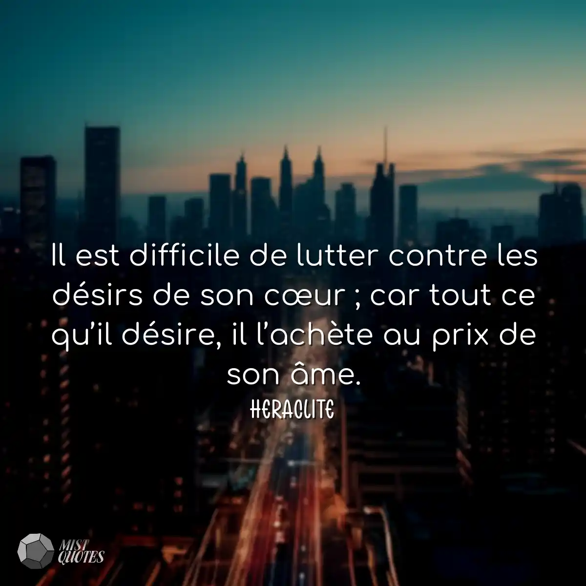 Il est difficile de lutter contre les désirs de so