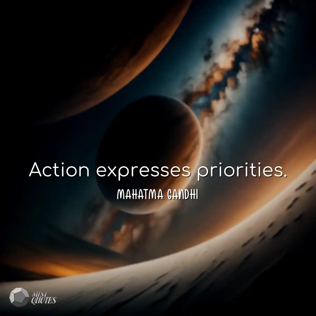 L'action exprime les priorités.