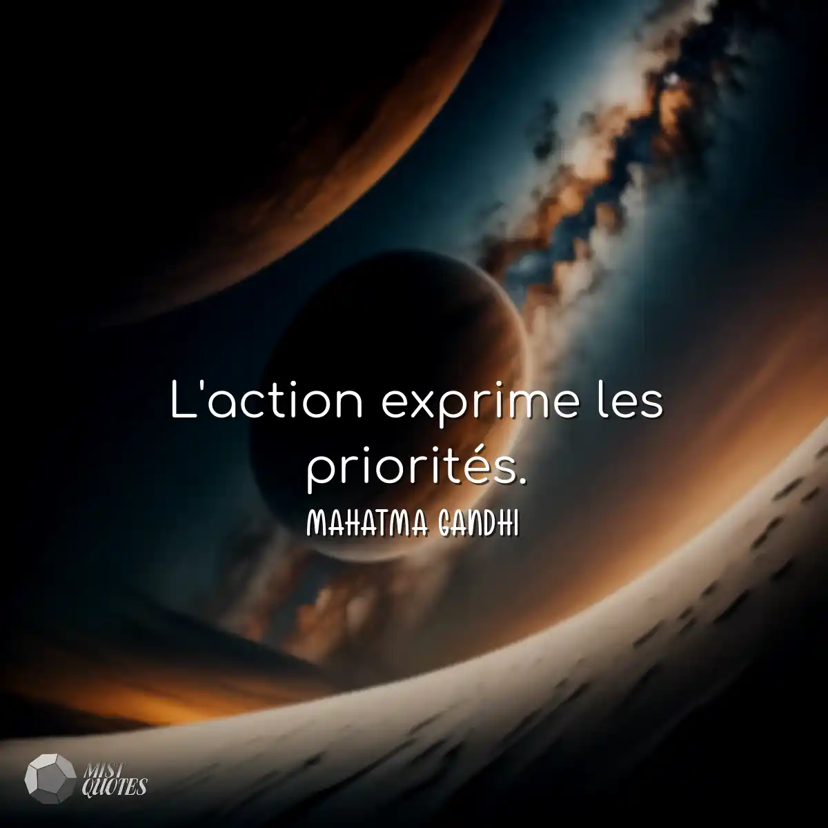 L'action exprime les priorités.