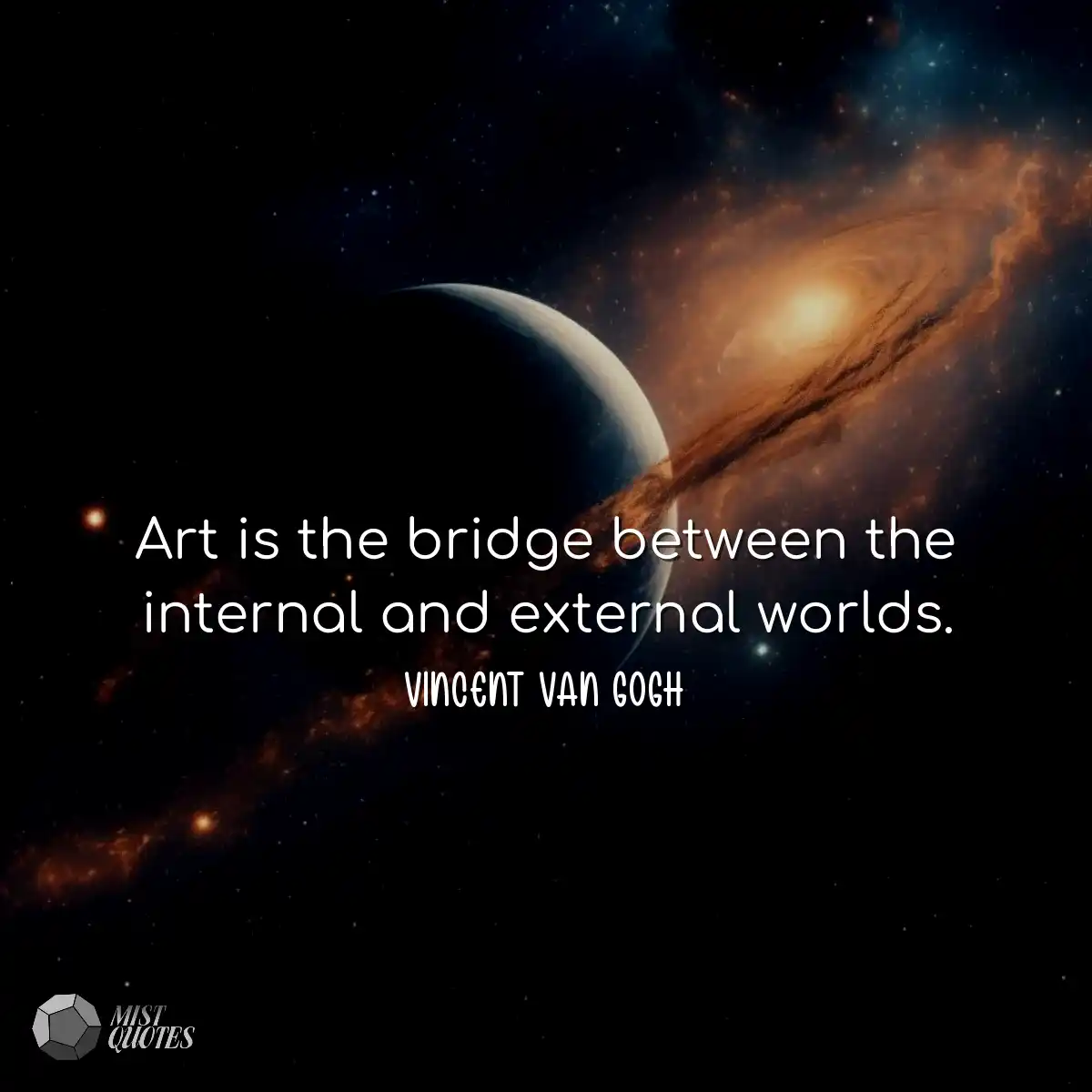 Art is the bridge between the internal and externa
