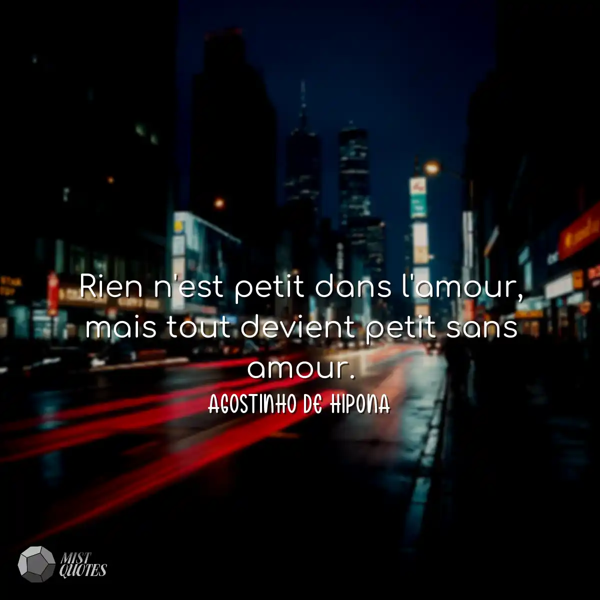 Rien n'est petit dans l'amour, mais tout