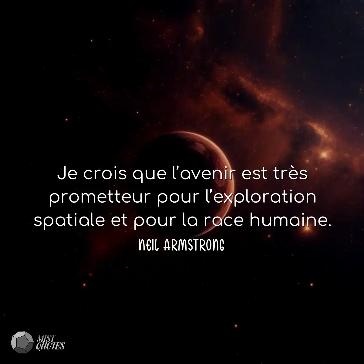 Je crois que l’avenir est très promet