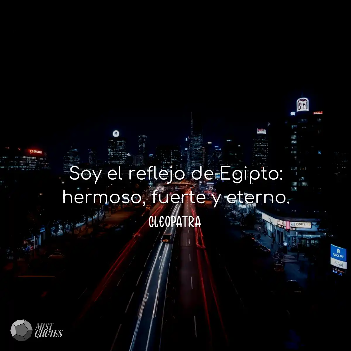 Soy el reflejo de Egipto: hermoso, fuerte y eterno