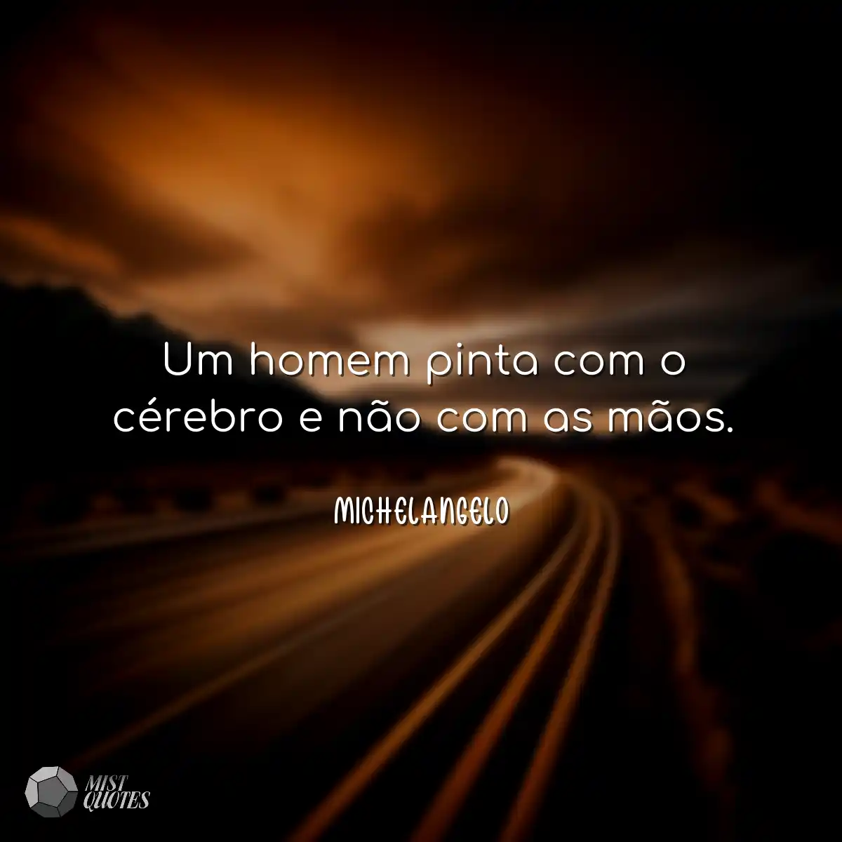 Um homem pinta com o cérebro e não com