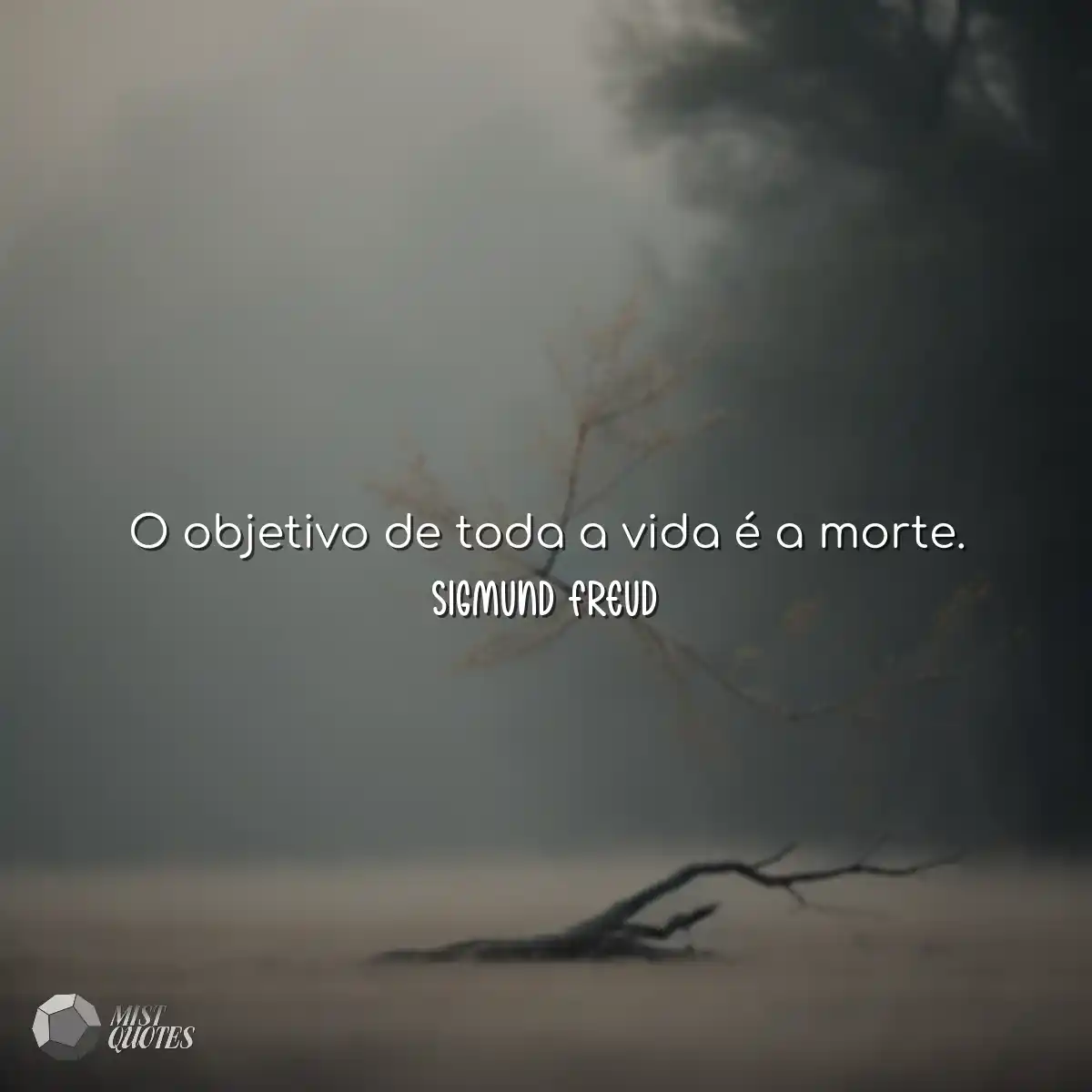 O objetivo de toda a vida é a morte.