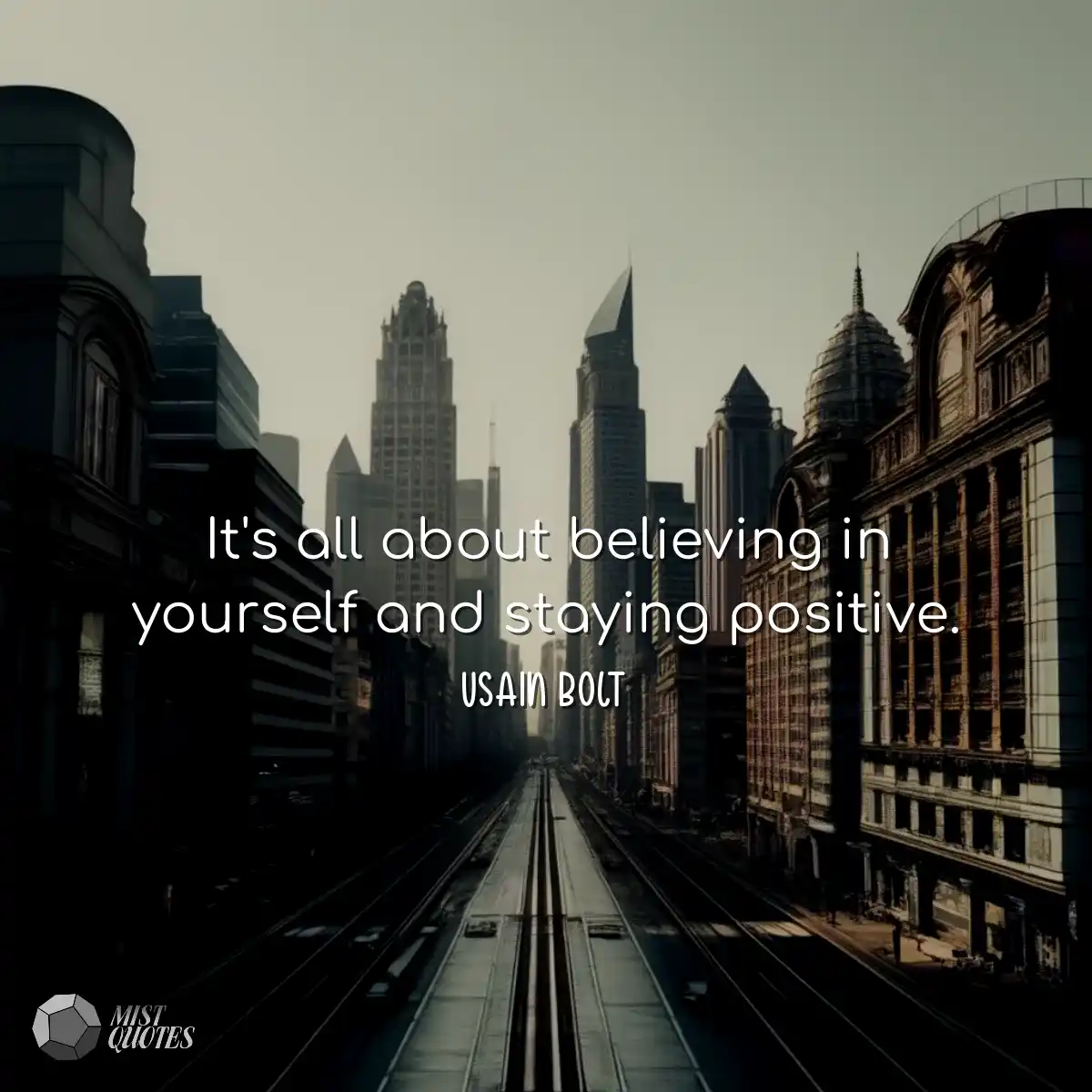 It's all about believing in yourself and
