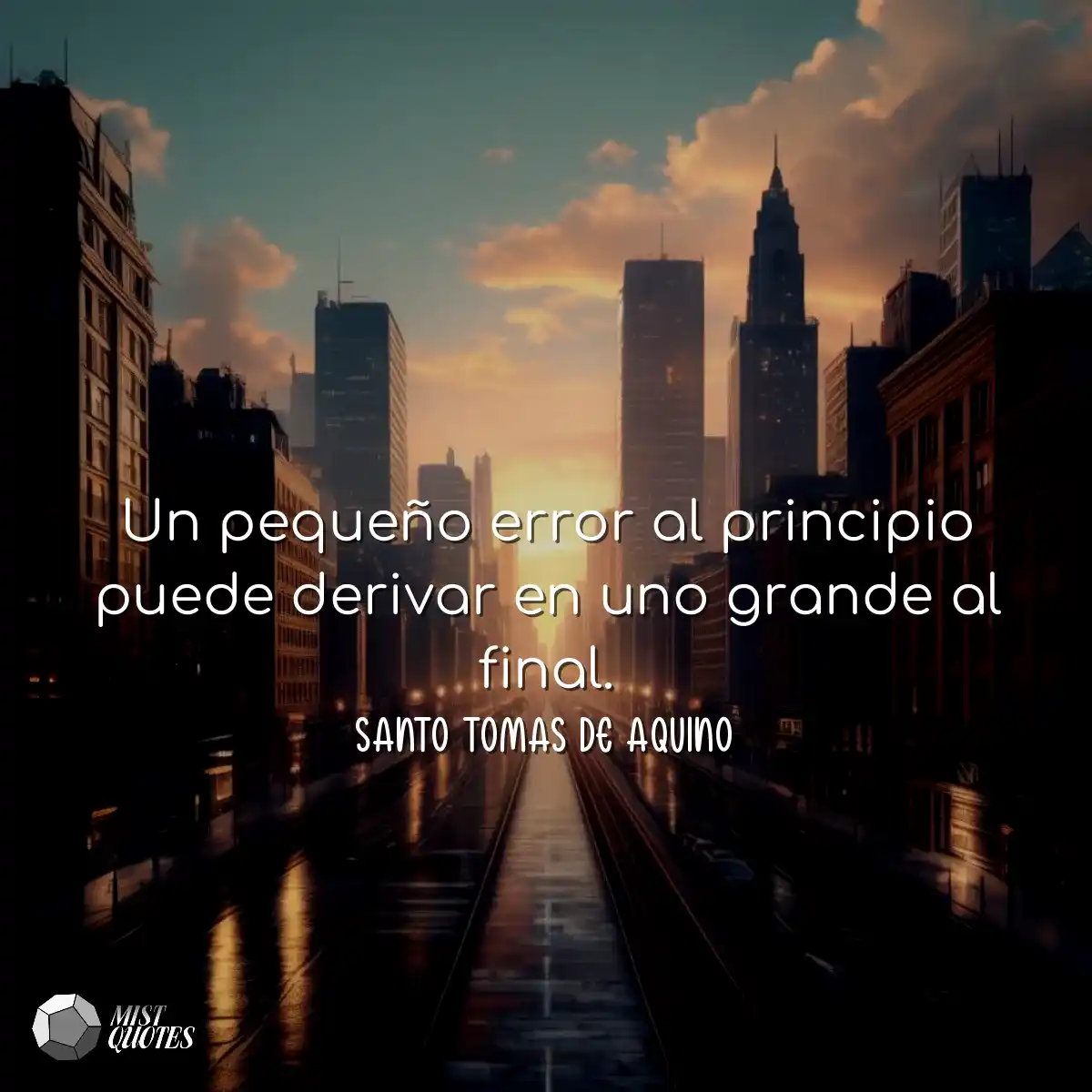 Un pequeño error al principio puede derivar en uno