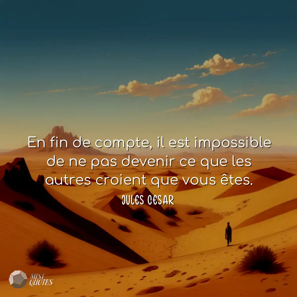 En fin de compte, il est impossible de ne pas deve