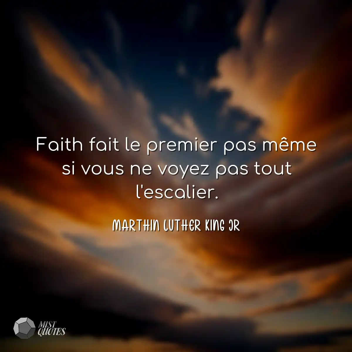 Faith fait le premier pas même si vous 